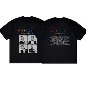 Music Westlife Boy Westlife Band Album 2 Sided T-shirt